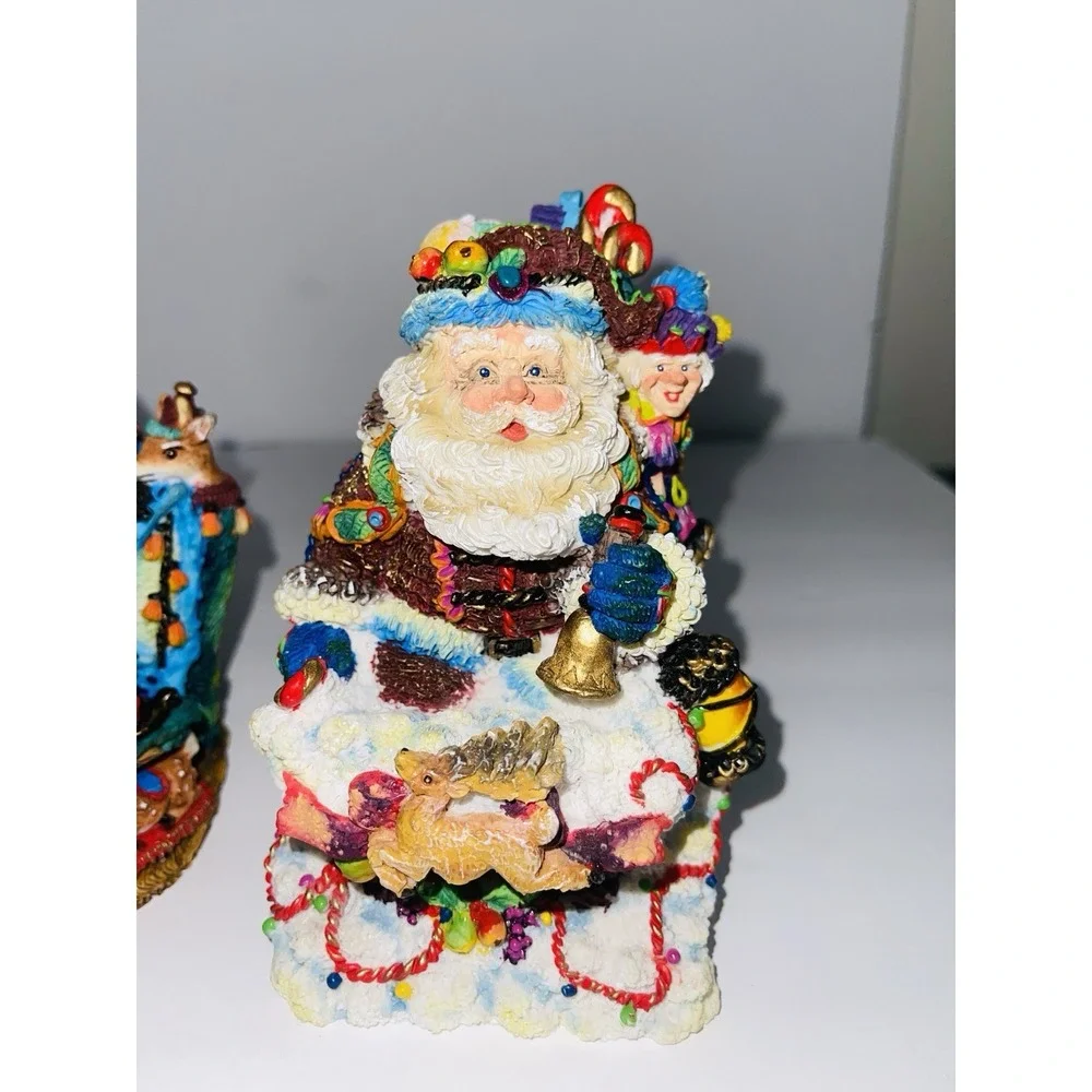 3 Crinkle Claus Possible Dreams 1997 Santa Figurines Limited Edition Christmas